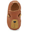 EASY PEASY CHAUSSON CUIR SOUPLE "BLUBLU" OURS CHATAIGNE