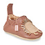 EASY PEASY CHAUSSON CUIR SOUPLE "BLUMOO" HÉRISSON VIEUX ROSE