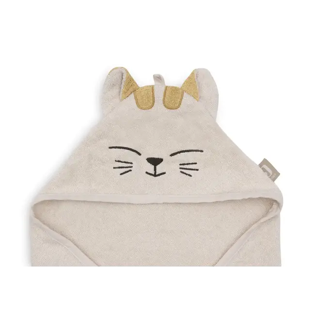 JOLLEIN CAPE DE BAIN BÉBÉ 75x75CM - CHAT CHARLIE