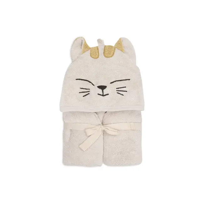 JOLLEIN CAPE DE BAIN BÉBÉ 75x75CM - CHAT CHARLIE