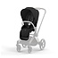 CYBEX POUSSETTE PRIAM COMPLÈTE TOTAL BLACK WITH SKIS