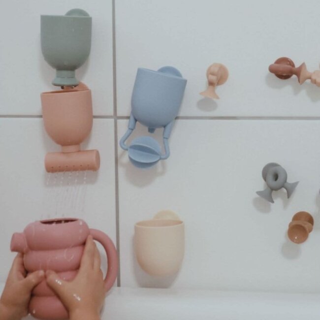 MUSHIE JOUET DE BAIN - SET DE 4 JOUETS A VENTOUSES