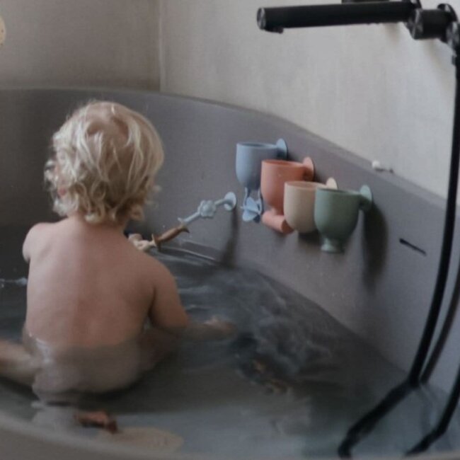 MUSHIE JOUET DE BAIN - SET DE 4 JOUETS A VENTOUSES