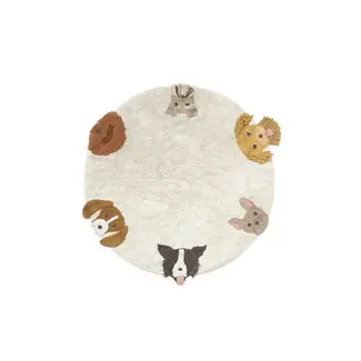 LORENA CANALS TAPIS LAVABLE DOGS - DIAM 140CM