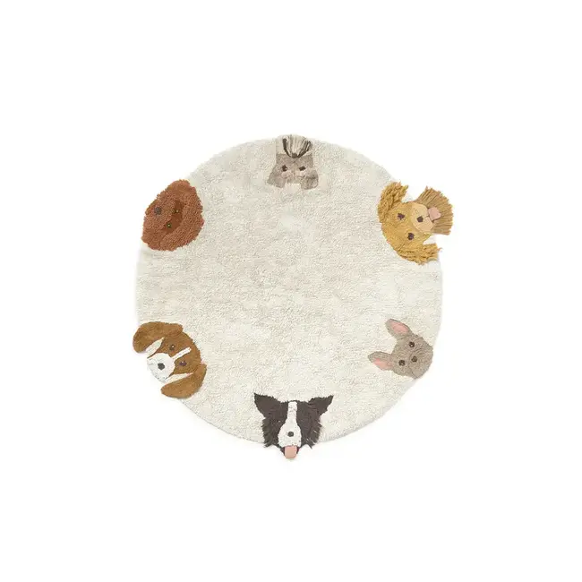 LORENA CANALS TAPIS LAVABLE DOGS - DIAM 140CM