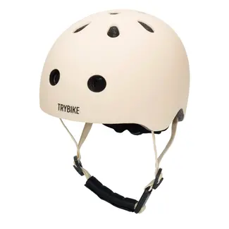 TRYBIKE CASQUE VÉLO TROTTINETTE TRYBIKE - MAT BLANC CRÈME XS (45-51CM)