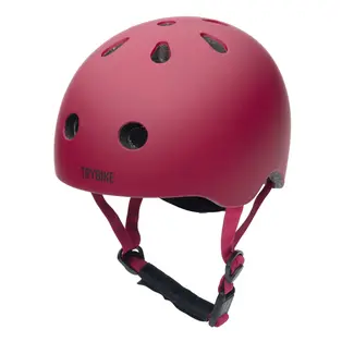 TRYBIKE CASQUE VÉLO TROTTINETTE TRYBIKE - MAT ROUGE VINTAGE XS (45-51CM)