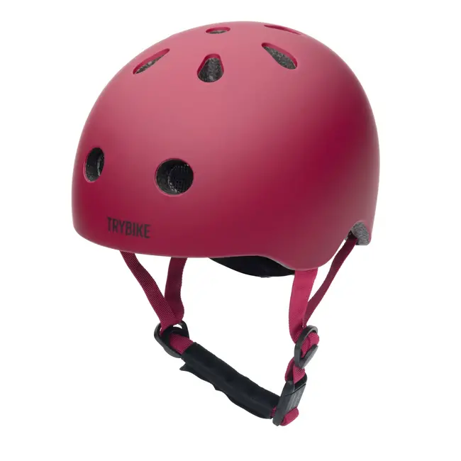 TRYBIKE CASQUE VÉLO TROTTINETTE TRYBIKE - MAT ROUGE VINTAGE XS (45-51CM)