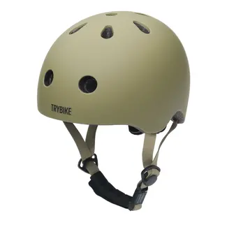 TRYBIKE CASQUE VÉLO TROTTINETTE TRYBIKE - MAT VERT VINTAGE XS (45-51CM)