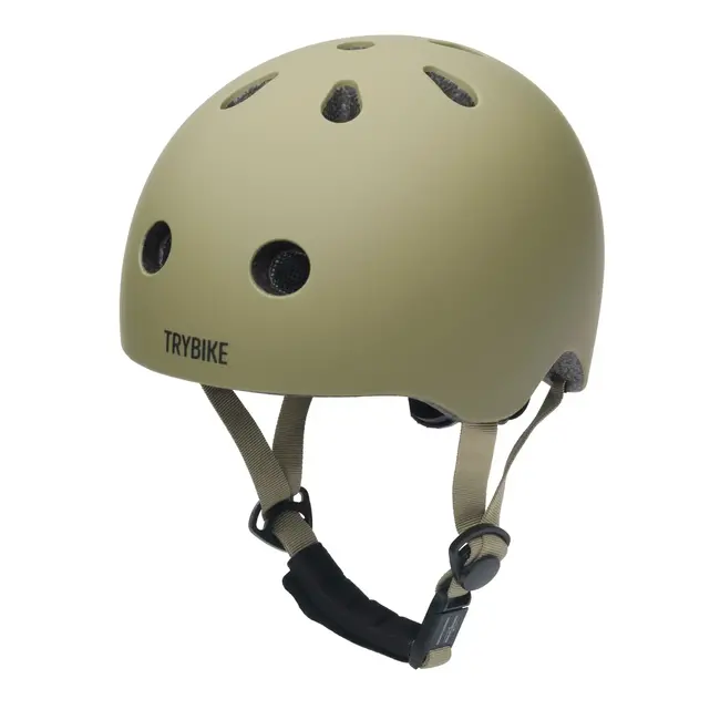 TRYBIKE CASQUE VÉLO TROTTINETTE TRYBIKE - MAT VERT VINTAGE XS (45-51CM)