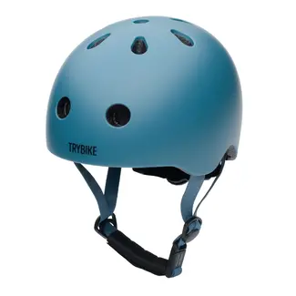 TRYBIKE CASQUE VÉLO TROTTINETTE TRYBIKE - MAT BLEU VINTAGE XS (45-51CM)