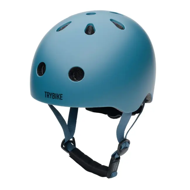 TRYBIKE CASQUE VÉLO TROTTINETTE TRYBIKE - MAT BLEU VINTAGE XS (45-51CM)