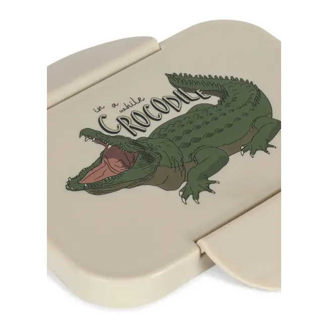 KONGES SLOJD BOITE À GOÛTER COMPARTIMENTÉE - CROCODILE