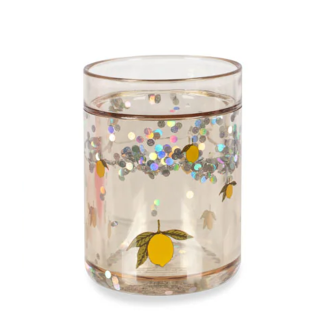 KONGES SLOJD VERRE À PAILLETTES - LEMON / CITRON