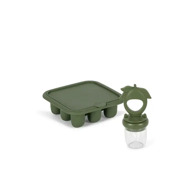 KONGES SLOJD PACK GRIGNOTEUSE & MOULES - CITRON OLIVINE