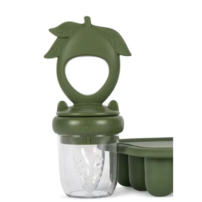 KONGES SLOJD PACK GRIGNOTEUSE & MOULES - CITRON OLIVINE