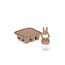 KONGES SLOJD PACK GRIGNOTEUSE & MOULES - LAPIN BLUSH