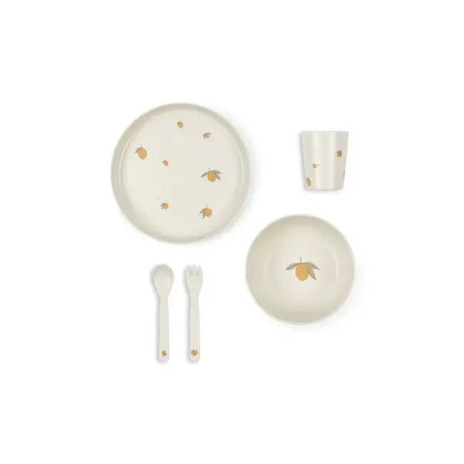 KONGES SLOJD COFFRET VAISSELLE 5 PIÈCES - LEMON