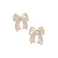 KONGES SLOJD 2 BARRETTES PINCE NOEUD EN PERLES CAMEO ROSE