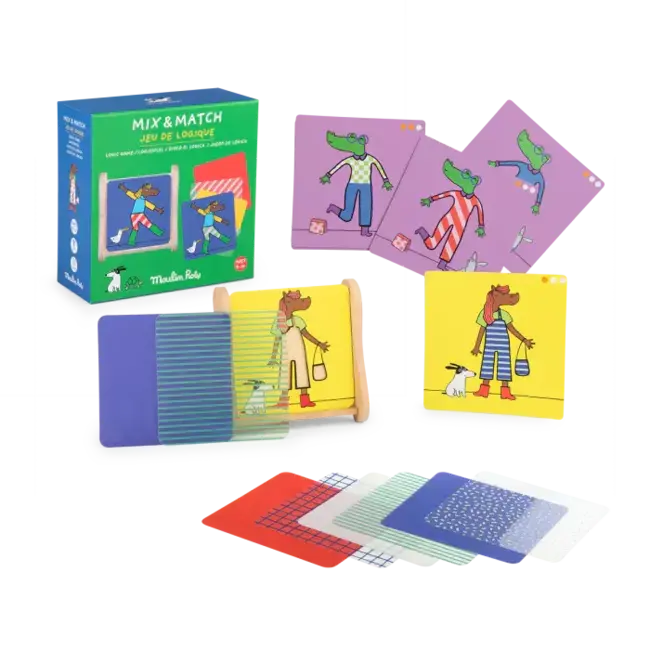 MOULIN ROTY JEU DE LOGIQUE MIX AND MATCH - LES LOUFOQUES