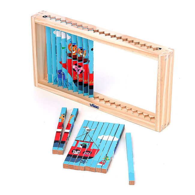 VILAC PUZZLE 4 DIMENSIONS TRUBBLE - LES TRANSPORTS - INGELA P. ARRHENIUS