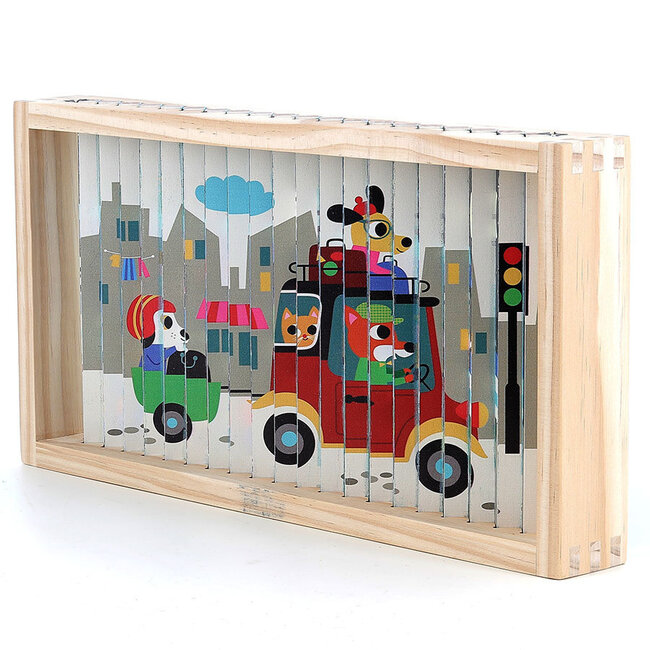VILAC PUZZLE 4 DIMENSIONS TRUBBLE - LES TRANSPORTS - INGELA P. ARRHENIUS