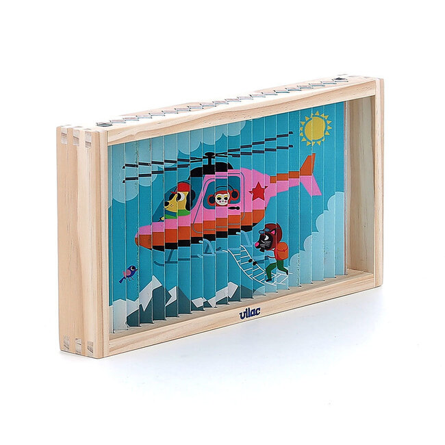 VILAC PUZZLE 4 DIMENSIONS TRUBBLE - LES TRANSPORTS - INGELA P. ARRHENIUS