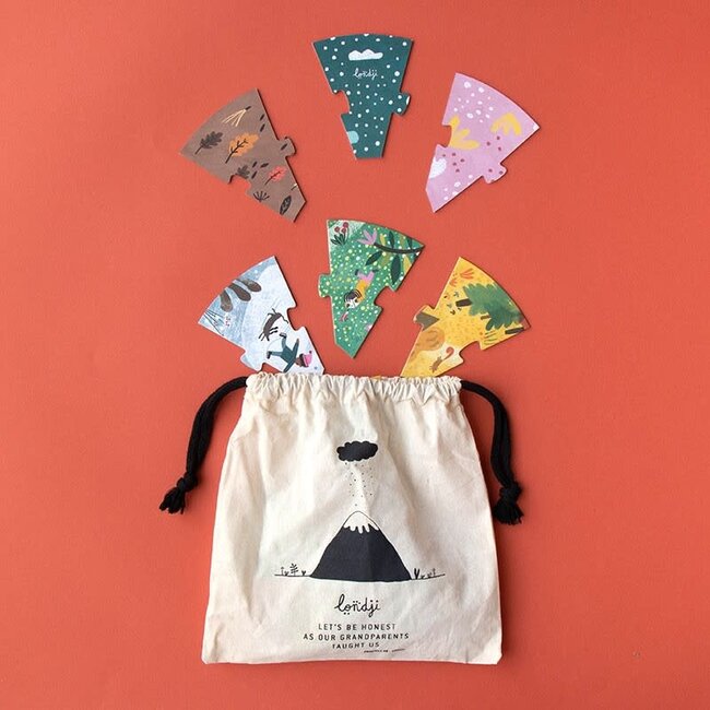 LONDJI PUZZLE 4 SAISONS - A HOME FOR NATURE (4 x 10PCS)