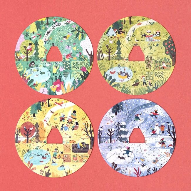LONDJI PUZZLE 4 SAISONS - A HOME FOR NATURE (4 x 10PCS)