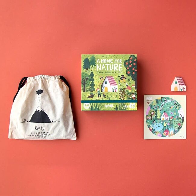 LONDJI PUZZLE 4 SAISONS - A HOME FOR NATURE (4 x 10PCS)