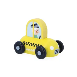 JANOD PETITE VOITURE BOIS CROSS ROADS - TAXI JAUNE
