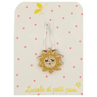 LUCIOLE ET PETIT POIS 1 X BARRETTE 5CM - SOLEIL DORÉ