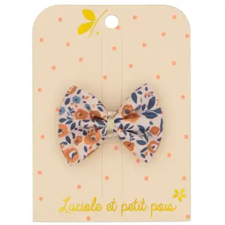 LUCIOLE ET PETIT POIS 1 X BARRETTE 5CM - NOEUD LIBERTY VICTORIA FJORD