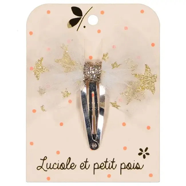 LUCIOLE ET PETIT POIS 1 X BARRETTE 5CM - TUTU ÉTOILES