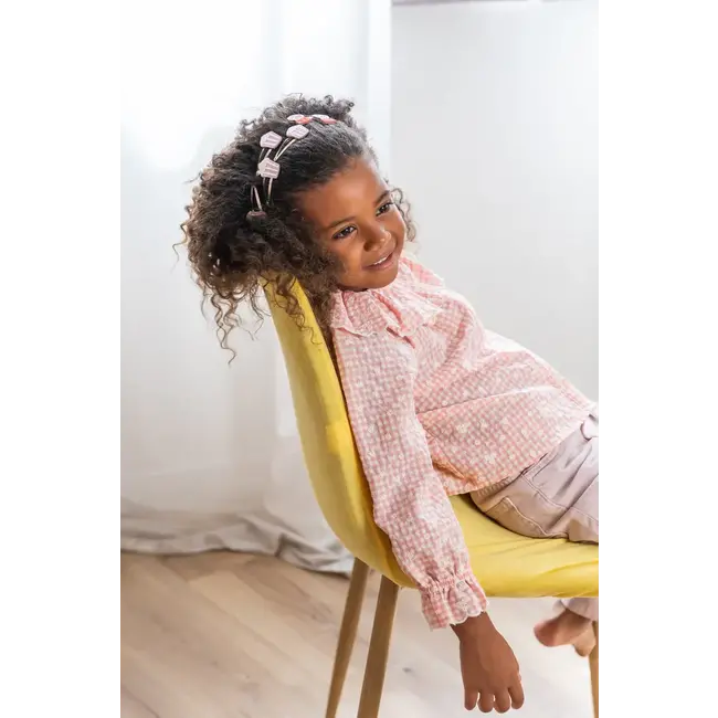 LUCIOLE ET PETIT POIS 2 X BARRETTES 5CM - POP CORN