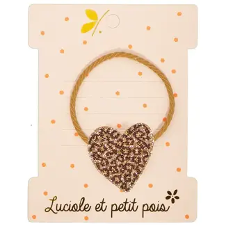 LUCIOLE ET PETIT POIS 1 X ÉLASTIQUE - COEUR LÉO