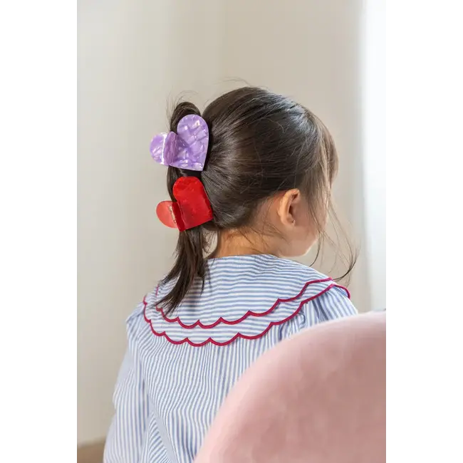 LUCIOLE ET PETIT POIS GRANDE PINCE - COEUR VIOLET