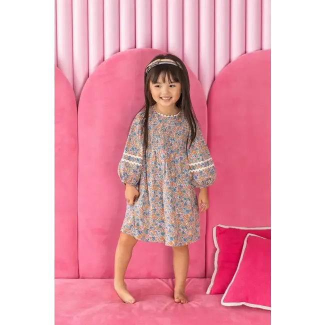 LUCIOLE ET PETIT POIS SERRE-TÊTE - NOEUD KIMONO DORÉ