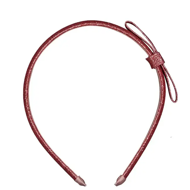 LUCIOLE ET PETIT POIS SERRE-TÊTE - NOEUD KIMONO FRAMBOISE