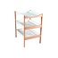 COMBELLE TABLE À LANGER "MARGOT" HÊTRE BICOLORE BLANC/NATUREL - 3 PLATEAUX