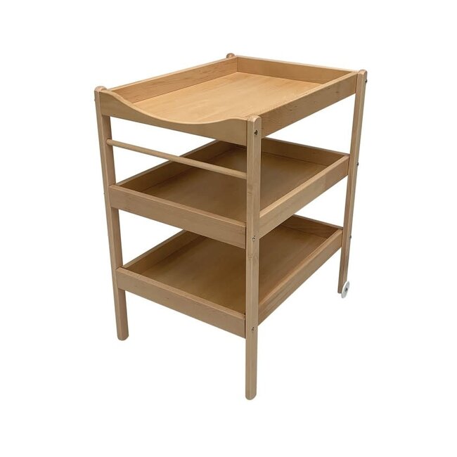 COMBELLE TABLE À LANGER "MARGOT" HÊTRE NATUREL VERNIS - 3 PLATEAUX