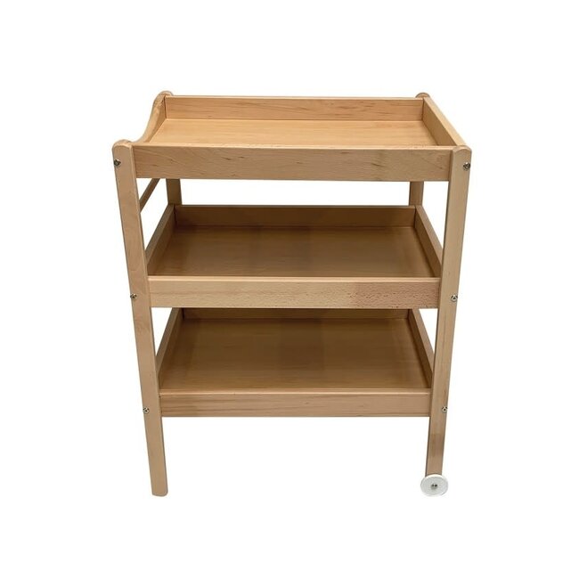 COMBELLE TABLE À LANGER "MARGOT" HÊTRE NATUREL VERNIS - 3 PLATEAUX