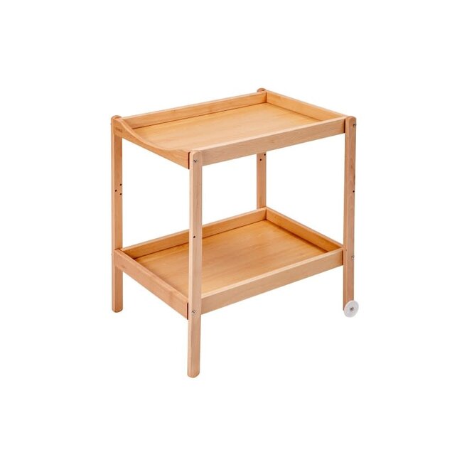 COMBELLE TABLE À LANGER "MARGOT" HÊTRE NATUREL VERNIS - 2 PLATEAUX