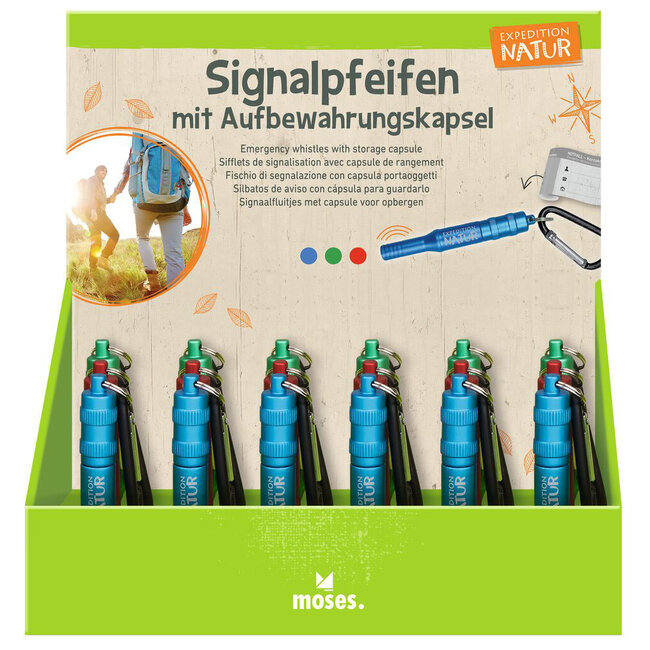 SIFFLET DE SIGNALISATION AVEC CAPSULE À MESSAGE