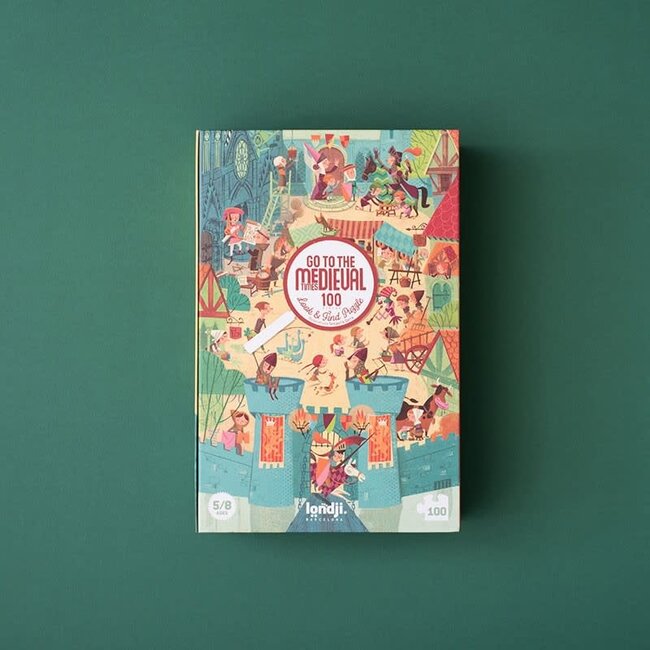 LONDJI PUZZLE CHERCHE & TROUVE "GO TO THE MEDIEVAL TIMES" (100 PCS)