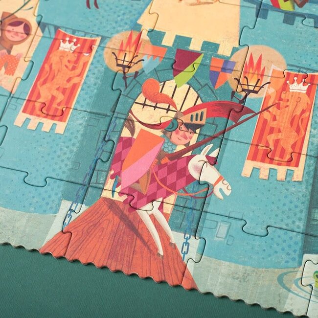 LONDJI PUZZLE CHERCHE & TROUVE "GO TO THE MEDIEVAL TIMES" (100 PCS)