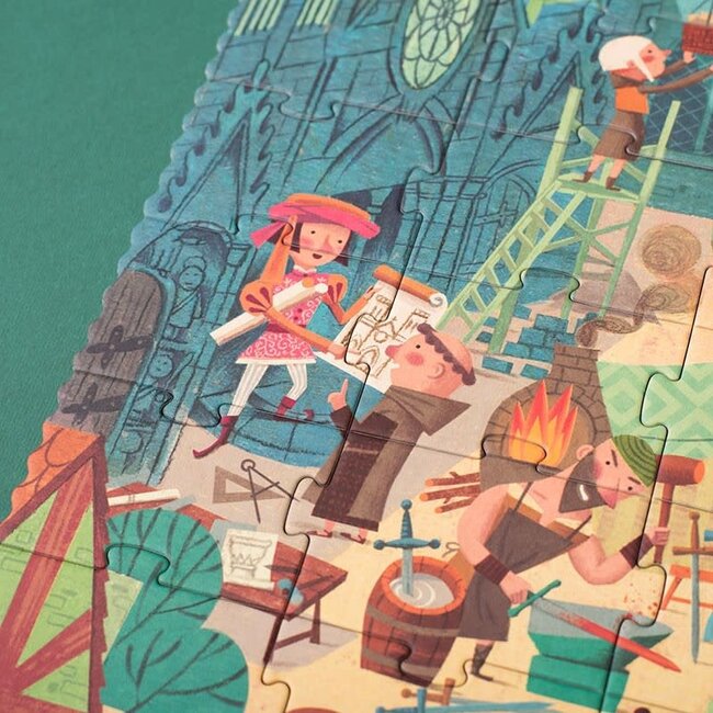 LONDJI PUZZLE CHERCHE & TROUVE "GO TO THE MEDIEVAL TIMES" (100 PCS)