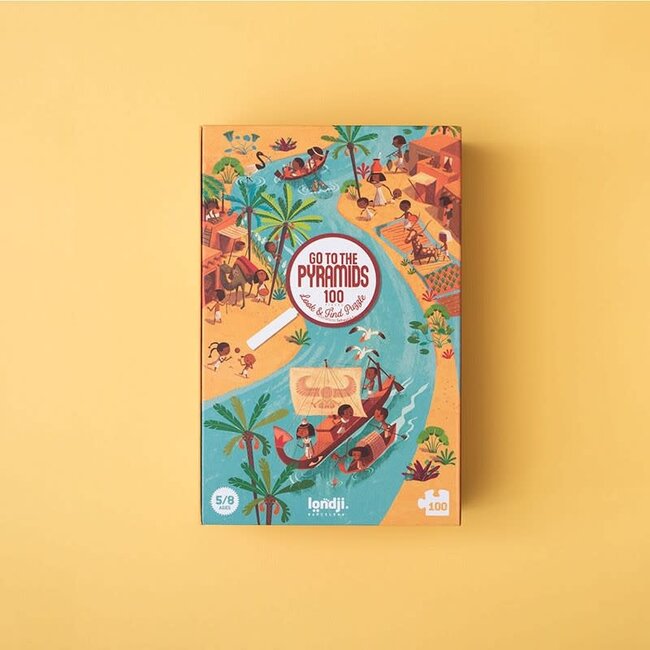 LONDJI PUZZLE CHERCHE & TROUVE "GO TO THE PYRAMIDS" (100 PCS)