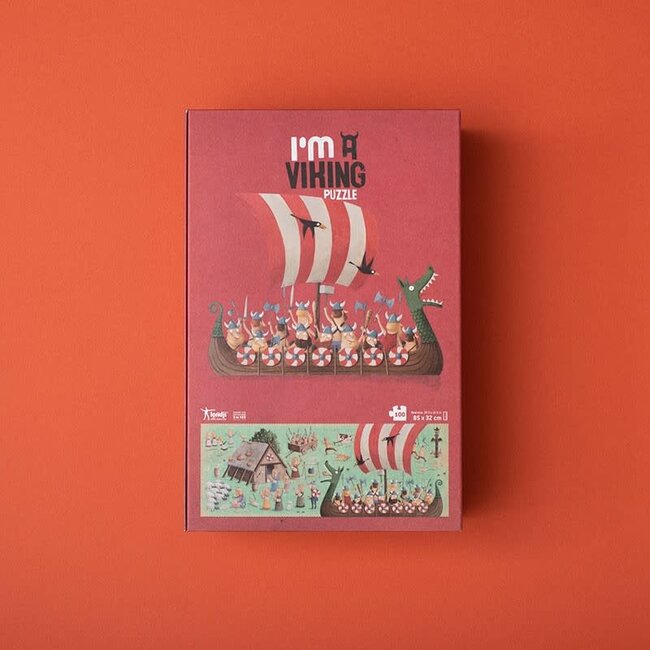 LONDJI PUZZLE GÉANT 85CM "I'M A VIKING" (100 PCS)