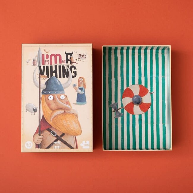 LONDJI PUZZLE GÉANT 85CM "I'M A VIKING" (100 PCS)